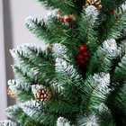 Искусственная ёлка с шишками «Кармен», 220 см, d нижнего яруса 130 см, ПВХ ветки отгибаются - Фото 2