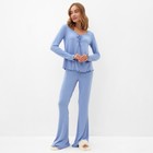 Комплект (джемпер,брюки) женский MINAKU, цвет голубой р-р 44 - фото 320474299