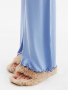 Пижама женская (лонгслив, брюки) MINAKU: Home collection, размер 44, голубая - Фото 11