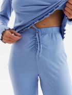 Пижама женская (лонгслив, брюки) MINAKU: Home collection, размер 48, голубая - Фото 9