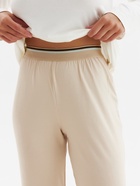 Пижама женская (лонгслив, брюки) MINAKU: Home collection, размер 46, цвет экрю, тёмно-бежевый - фото 23561958