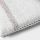 Тряпка для мытья пола Доляна, вискоза-ХПП, с оверлоком, 75×100 см, плотность 220 г/м², белая - Фото 2