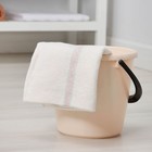 Тряпка для мытья пола Доляна, вискоза-ХПП, с оверлоком, 75×100 см, плотность 220 г/м², белая - Фото 3