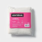 Тряпка для мытья пола Доляна, вискоза-ХПП, с оверлоком, 75×100 см, плотность 220 г/м², белая - Фото 6