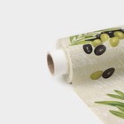 Клеёнка на стол Доляна «Олива», на нетканой основе, ширина 137 см, толщина 0,2 мм, рулон 20 м - Фото 5