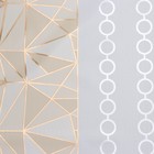 Клеёнка на стол Доляна «Золото», на нетканой основе, ширина 137 см, толщина 0.7 мм, рулон 20 м - Фото 3