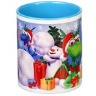 Кружка керамическая "С Новым годом!" 350 мл, Микки Маус и дракон - фото 23099154