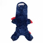 Комбинезон «Акула», с капюшоном, размер XS, ДС 20 см, ОГ 30 см, ОШ 20 см, синий - Фото 7