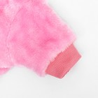 Комбинезон "Зайка" с капюшоном, размер XS (ДС 20 см, ОГ 30 см, ОШ 20 см), розовый - фото 7833950