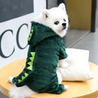 Комбинезон «Дракоша», с капюшоном, размер XS, ДС 20 см, ОГ 30 см, ОШ 20 см, зелёный - Фото 11