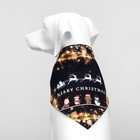 Бандана для животных Merry christmas, размер S (ОШ до 42 см) - Фото 3
