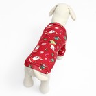 Кофта новогодняя для животных «Подарки», размер S, красный (ДС 25, ОГ 35 см) - Фото 4