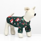 Кофта новогодняя для животных «Подарки», размер M, зеленый (ДС 30, ОШ 26, ОГ 38 см) - Фото 2