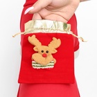 Кофта новогодняя для животных «Подарок», размер S (ДС 20, ОГ 32 см), красный - Фото 5