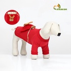 Кофта новогодняя для животных «Подарок», размер XL (ДС 40, ОГ 50 см), красный - Фото 2