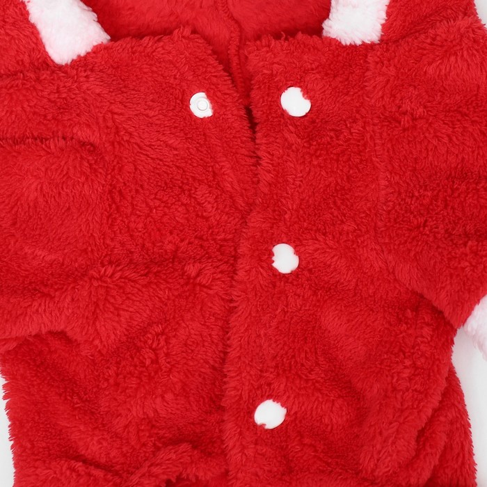 Новогодний костюм "Олень",  S (ДС 20, ОГ 32 см), красный