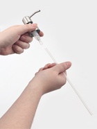 Помпа для дозатора, нержавеющая сталь, диаметр резьбы 28 мм, длина палочки 20 см, серебристая - Фото 5