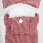 Комбинезон "Малыш", размер XS (ДС 20 см, ОГ 30 см, ОШ 20 см), розовый - Фото 7