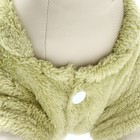 Комбинезон Love, размер XS, ДС 20 см, ОГ 30 см, ОШ 20 см, зелёный, розовый - Фото 4