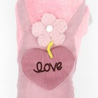Комбинезон "Love", размер XS (ДС 20 см, ОГ 30 см, ОШ 20 см), розовый - Фото 4