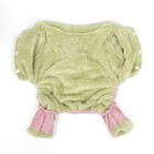 Комбинезон Love, размер S, ДС 25 см, ОГ 35 см, ОШ 25 см, зелёный, розовый - Фото 7