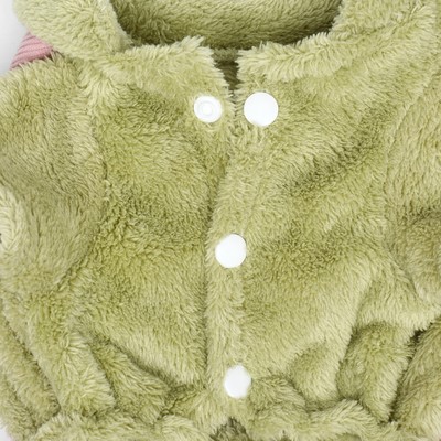 Комбинезон Love, размер XL, ДС 40 см, ОГ 50 см, ОШ 40 см, зелёный, розовый