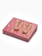 Подставка под кулоны QF, цепи, 22 крючка, 15×20×4.5 см, розовая - Фото 1