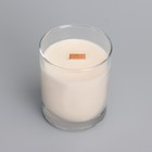 Свеча из соевого воска в стакане с деревянным фитилем и крышкой "Горная лаванда", 110 гр - Фото 4