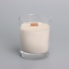 Свеча из соевого воска в стакане с деревянным фитилем и крышкой "Черная смородина", 110 гр - фото 9612006