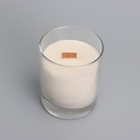 Свеча из соевого воска в стакане с деревянным фитилем и крышкой "Черная смородина", 110 гр - фото 9612007