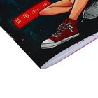 Записная книжка для девочек 130 х 210 мм, 56 листов в линейку "МЕГАПОЛИС", обложка мелованный картон, ламинация Soft-Touch, выборочный УФ-лак 10127357 - фото 16886165