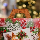 Подарочная новогодняя коробка «Новогодний презент», для сладких подарков, 19?13.5?20 см (комплект 5 шт) - фото 52475974