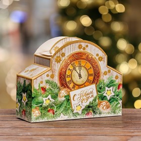 Подарочная коробка  "Часы "Новогодний звон", 24 х 8,5 х 18,5 см