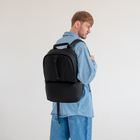 Рюкзак мужской на молнии TEXTURA, цвет чёрный - Фото 8