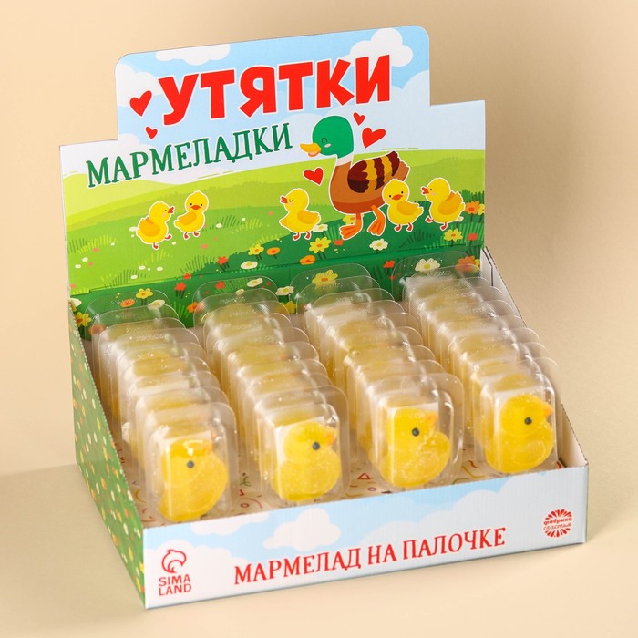 Мармелад на палочке «Утятки мармеладки» в форме уточек, 22 г. (9612790 ...
