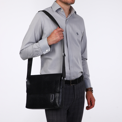 Сумка мужская, цвет чёрный