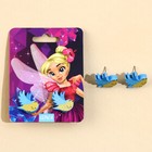 Серьги детские «Птички», гвоздики - Фото 2