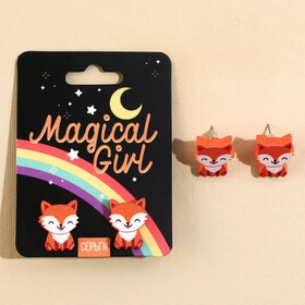 Серьги «Magical Girl» гвоздики, 6х9 см