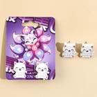 Серьги «Котик» гвоздики, 6×9 см - Фото 2