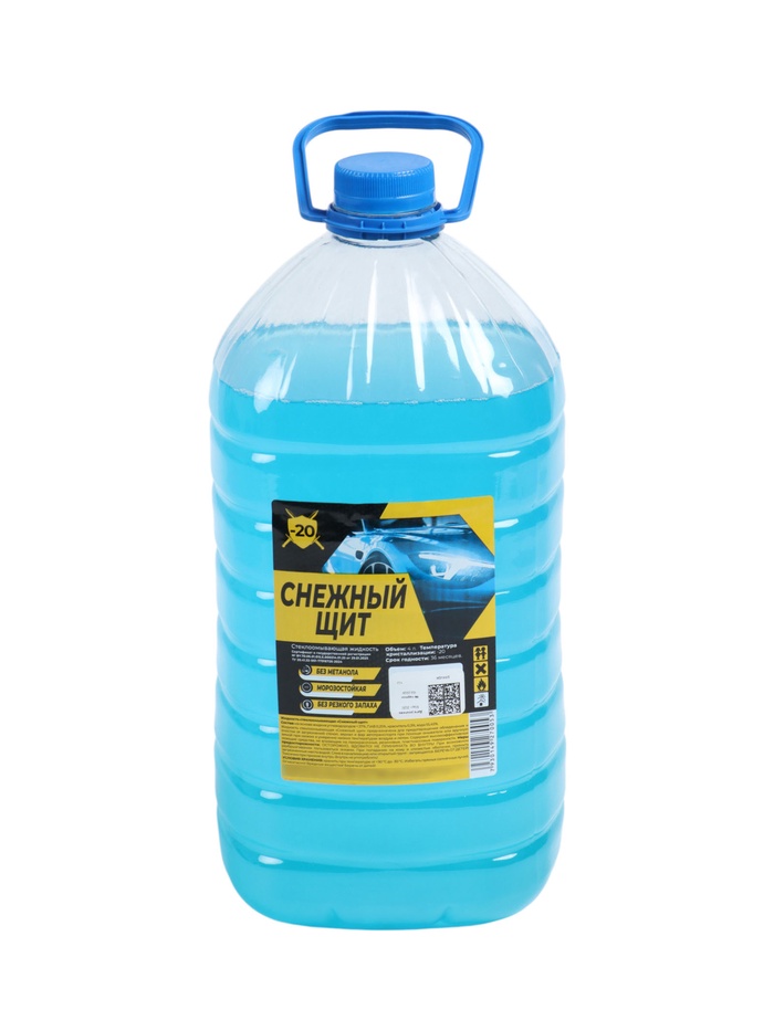 Жидкость стеклоомывающая зимняя «Снежный щит» -20, 4 л - Фото 1