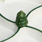 Новый год. Менажница керамическая «Ёлочка», 25 см, цвет белый - фото 24458706