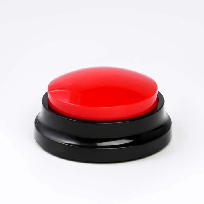 Кнопка для игр, с записью звука, 2 ААА, 8.9 х 4.2 см, красная