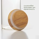 Банка стеклянная для сыпучих продуктов с бамбуковой крышкой BellaTenero «Эко», 200 мл, 5,5×10,5 см - фото 4401074