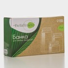 Банки для сыпучих BellaTenero «Эко», набор 3 шт.: 350/800/1200 мл, с бамбуковой крышкой, стекло, прозрачные - Фото 6