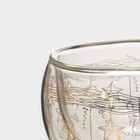 Кружка стеклянная с двойными стенками Magistro «Лиди. Гирлянда», 300 мл - фото 24388365