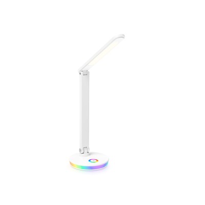 Светодиодная настольная лампа с RGB подсветкой, USB-проводом и регулировкой цвета Ambrella light, Desk, DE534, LED, 12 Вт, 350Lum, 2800-6500К, цвет белый