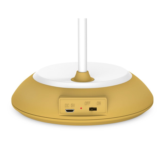 Светодиодная настольная лампа с аккумуляторной батареей, регулировкой цвета и USB-проводом Ambrella light, Desk, DE602, LED, 5 Вт, 160Lum, 2800-6500К, цвет желтый, белый - фото 1926873348
