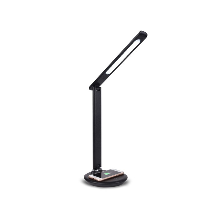 Светодиодная настольная лампа с беспроводной зарядкой Ambrella light, Desk, DE521, LED, 8 Вт, 300Lum, 3000-6400К, цвет чёрный