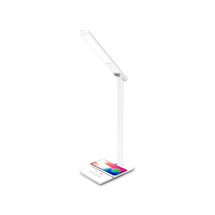 Светодиодная настольная лампа с беспроводной зарядкой и USB портом Ambrella light, Desk, DE581, LED, 6 Вт, 180Lum, цвет белый - Фото 1