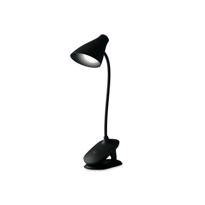 Светодиодная настольная лампа с прищепкой, гибкой ножкой и аккумуляторной батареей Ambrella light, Desk, DE707, LED, 4 Вт, 165Lum, 3000-6000К, цвет чёрный